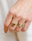 OOAK Champagne Cushion Cut Diamond Halo Ring + VS Accents - 18k Gold + Diamonds 6 - KMJ Kate Maller Jewelry Jewelry - Rings
