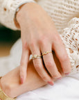 Oval Moonfire Diamond Ring - 18ky + Diamonds - KMJ Kate Maller Jewelry Jewelry - Bridal