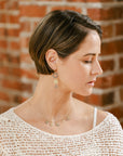Black + Gold Triple Drop Scattered Diamond Earrings - 18ky Gold, Oxidized Silver + VS Diamonds - KMJ Kate Maller Jewelry Jewelry - Earrings