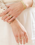 OOAK Champagne Cushion Cut Diamond Halo Ring + VS Accents - 18k Gold + Diamonds 6 - KMJ Kate Maller Jewelry Jewelry - Rings