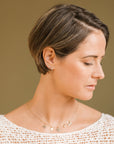 Radiance Diamond Studs - 18k Gold, Oxidized Silver + Reclaimed Diamonds - KMJ Kate Maller Jewelry Jewelry - Earrings