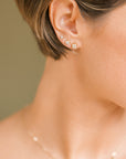 Radiance Diamond Studs - 18k Gold, Oxidized Silver + Reclaimed Diamonds - KMJ Kate Maller Jewelry Jewelry - Earrings