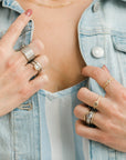OOAK 1.5ct Grey Cushion Cut Diamond Ring - 18ky, 18kpw Gold + Diamonds 6.25 - KMJ Kate Maller Jewelry Jewelry - Rings