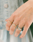 OOAK Round Rose Cut Salt + Pepper Diamond Ring + Scattered VS Diamonds - 18k Palladium White Gold + Diamonds 7 - KMJ Kate Maller Jewelry Jewelry - Bridal