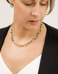 Lyrical Chain - 22ky, 18ky + Oxidized Silver - KMJ Kate Maller Jewelry Jewelry - Necklaces