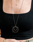 Alphabet Necklace 2.0 on 14ky Gold Chain - 22ky, 18ky, Oxidized Silver + VS Diamond - KMJ Kate Maller Jewelry Jewelry - Necklaces