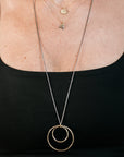 Alphabet Necklace 2.0 on 14ky Gold Chain - 22ky, 18ky, Oxidized Silver + VS Diamond