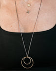 Alphabet Necklace 2.0 on 14ky Gold Chain - 22ky, 18ky, Oxidized Silver + VS Diamond - KMJ Kate Maller Jewelry Jewelry - Necklaces