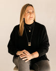Sun Rays Statement Necklace - 22k/14k Gold, Oxidized Silver + VS White Diamonds - KMJ Kate Maller Jewelry Jewelry - Necklaces