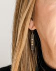 Sunnyside Diamond Earrings - 18k/14k Gold, Oxidized Silver, + VS White Diamonds - KMJ Kate Maller Jewelry Jewelry - Earrings