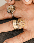 Shine On Diamond Ring - 18ky Gold + VS Reclaimed Diamonds 4mm