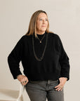 14k Organic Black + Gold Chain Link Necklace - 22k/14k Gold + Oxidized Silver - KMJ Kate Maller Jewelry Jewelry - Necklaces