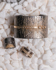 Aspen Statement Cuff 2.0 - 22ky, 18ky, Oxidized Silver + VS Diamonds