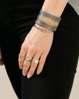 Starry Night Cuff - 22k Gold Fused with Oxidized Silver - KMJ Kate Maller Jewelry Jewelry - Bracelets
