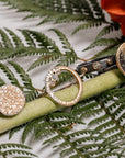 Turning Aspen Ring- 18ky Gold, 14kpw Gold, Oxidized Silver + Reclaimed Diamonds