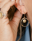 Miniest Hoop Earrings - 18k Gold, 22k Gold Dusted, Oxidized Silver