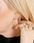 14k Carabiner Earrings - 14ky + Diamonds - KMJ Kate Maller Jewelry Jewelry - Earrings