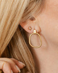 14k Carabiner Earrings - 14ky + Diamonds - KMJ Kate Maller Jewelry Jewelry - Earrings