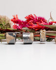 Sun Rays Cigar Band - 22k Gold, Oxidized Silver + VS White Diamonds - KMJ Kate Maller Jewelry Jewelry - Rings