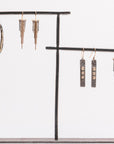 Elliptic Earrings - Medium - 22ky Gold, 18ky Gold + Oxidized Silver