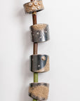 Sun Rays Cigar Band - 22k Gold, Oxidized Silver + VS White Diamonds - KMJ Kate Maller Jewelry Jewelry - Rings