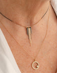 Mini Decidedly Deco Necklace - 22k/18k Gold, Oxidized Silver - KMJ Kate Maller Jewelry Jewelry - Necklaces