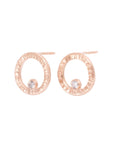 Turning Aspen Studs - 18k gold, Oxidized Silver + Reclaimed Diamonds - KMJ Kate Maller Jewelry Jewelry - Earrings