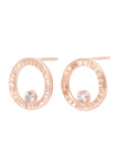 Turning Aspen Studs - 18k gold, Oxidized Silver + Reclaimed Diamonds - KMJ Kate Maller Jewelry Jewelry - Earrings