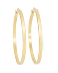 Fav Gold Hoops - 18ky Gold + VS Diamonds