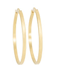 Fav Gold Hoops - 18ky Gold + VS Diamonds