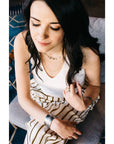 14k Breezy Chain Link Necklace - 14k Gold + Oxidized Silver - KMJ Kate Maller Jewelry Jewelry - Necklaces