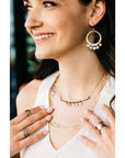 14k Breezy Chain Link Necklace - 14k Gold + Oxidized Silver - KMJ Kate Maller Jewelry Jewelry - Necklaces