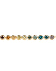 Single Diamond Stud Earrings - 18ky Gold + Colored Diamonds - KMJ Kate Maller Jewelry Jewelry - Earrings