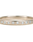 Everyday Diamond Band - 18ky Gold, 14kpw Gold + VS Diamonds - KMJ Kate Maller Jewelry Jewelry - Bridal