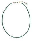 *Limited Edition* Dark Green Emerald Necklace - 18k Yellow Gold - KMJ Anne Sportun Jewelry - Necklace
