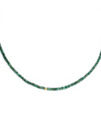 *Limited Edition* Dark Green Emerald Necklace - 18k Yellow Gold