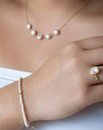 Single Wrap Gemstone Bracelet - 14k Yellow Gold + Turquoise - KMJ Anne Sportun Jewelry - Bracelets