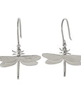 Dragonfly Hook Earrings - Sterling Silver