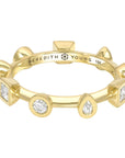 Multi Bezel Ring - 18k Gold + Diamonds