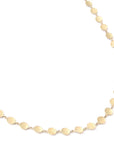 Hammered Disc Necklace - 18k Yellow Gold - KMJ Anne Sportun Jewelry - Necklace