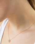Medium Diamond Cluster Necklace - 18k Yellow Gold - KMJ Anne Sportun Jewelry - Necklace