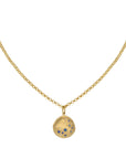 Luna Seafoam Star Coin Rolo Necklace - 18k Yellow Gold / 18 Inches - KMJ Anne Sportun Jewelry - Necklace