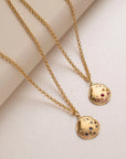 Luna Sunburst Star Coin Rolo Necklace - 18k Yellow Gold / 18 Inches - KMJ Anne Sportun Jewelry - Necklace