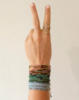 Sakota Emerald Wrap Bracelet - Necklace - 14k Yellow Gold / Regular / 34" - KMJ Anne Sportun Jewelry - Bracelet