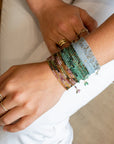 Sakota Emerald Wrap Bracelet - Necklace - 14k Yellow Gold / Confetti / 34"