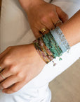 Sakota Emerald Wrap Bracelet - Necklace - 14k Yellow Gold / Confetti / 34" - KMJ Anne Sportun Jewelry - Necklace