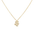 Small Flower Cluster Festival Necklace - 18k Yellow Gold - KMJ Anne Sportun Jewelry - Necklace