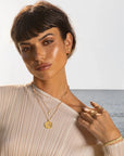 Floating Trillion Necklace - 18k Gold + Diamonds - KMJ Meredith Young Jewelry Jewelry - Necklaces
