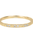 Aspen Wedding Stackers with Diamonds - 18ky Gold, 14kpw Gold + VS Diamonds - KMJ Kate Maller Jewelry Jewelry - Bridal