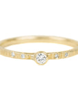 Goldyn Stacker Band - 18k Gold + Reclaimed Diamonds - KMJ Kate Maller Jewelry Jewelry - Bridal